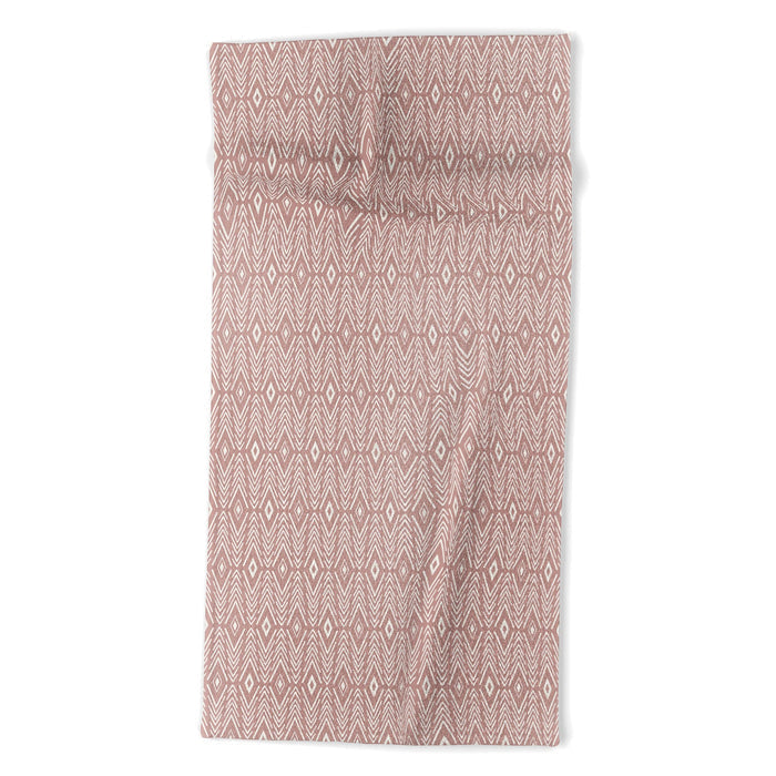 Bohemian Diamonds Peach Beach Towel