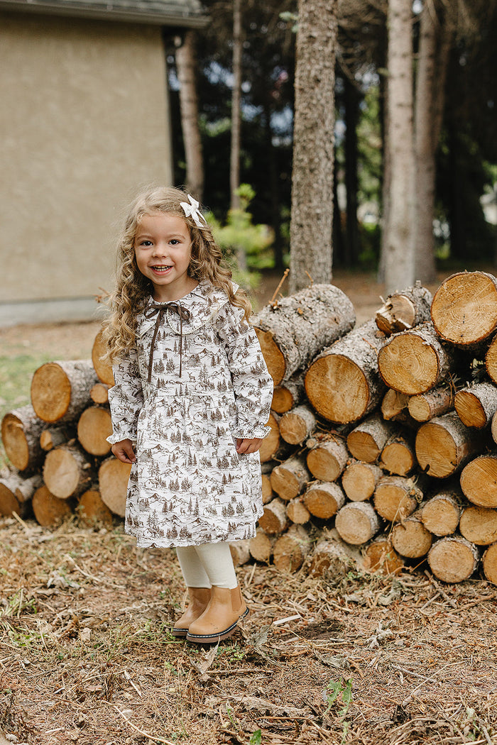 Brown Toile Dress