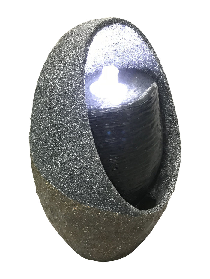 Bubbling Tabletop Fountain With  Cool White Led Lights HI-LINE GIFT LTD.