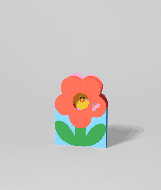 Bug & Flower Kids Fold Out Birthday Card