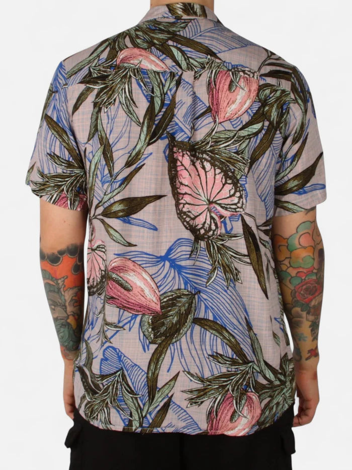 Camisa Gotcha Diamond Azul Print