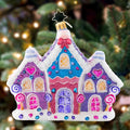 Ornament Description - Candy Cane Lane: With sweet sprinkles and gumdrops galore, this cluster of candy houses makes the perfect addition to any neighborhood – and your Christmas tree!