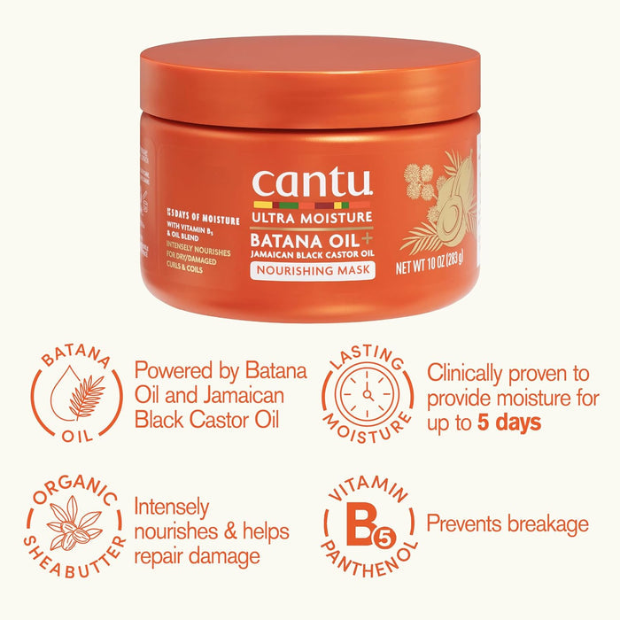 Cantu Ultra Moisture Batana Oil + Jamaican Castor Oil Nourishing Mask 10oz