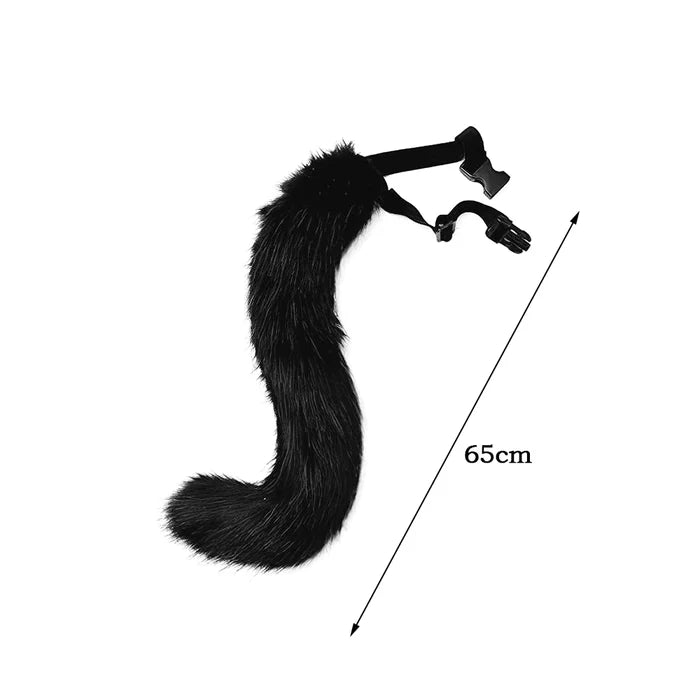 Cat Ears Tail Choker Necklace 3pc Set