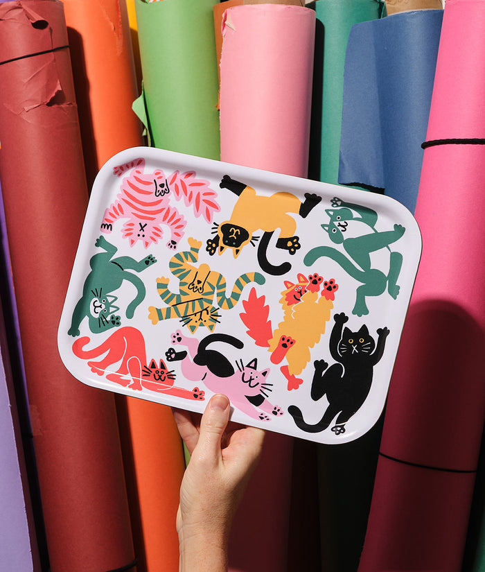 Cats Small Rectangle Serving Tray
