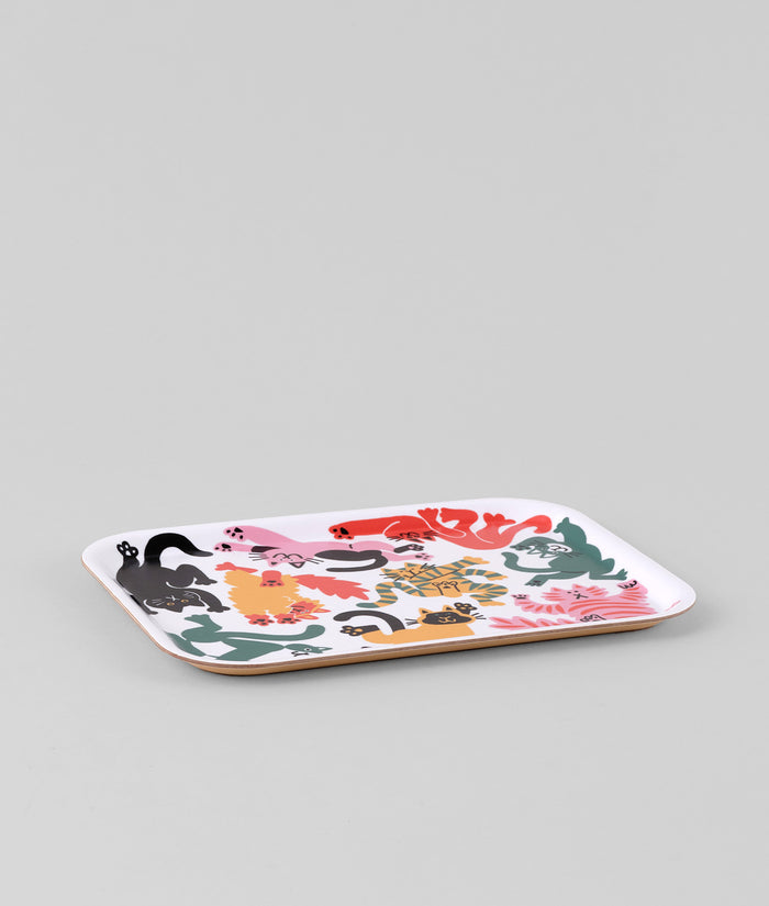 Cats Small Rectangle Serving Tray