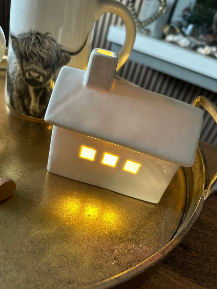 Ceramic Led Heart House ~ Home is where we find beauty