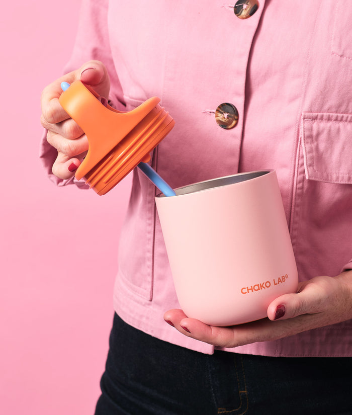 Chako Lab Bao Bao Insulated Cup Pink/Orange