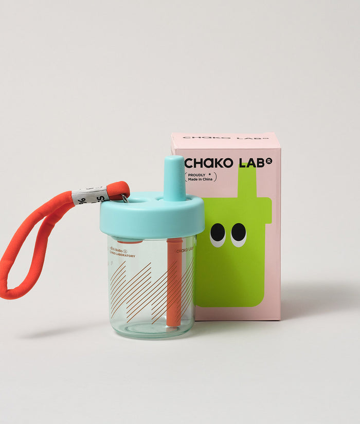 Chako Lab BoBo Plastic Cup Mint/Orange