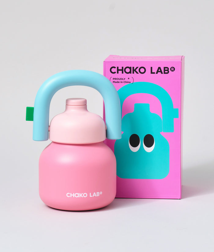 Chako Lab LinLin Insulated Water Bottle Pink/Mint