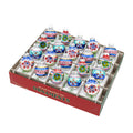 CHRISTMAS CONFETTI 20 COUNT 1.25" HALF REFLECTOR HALF ROUNDS