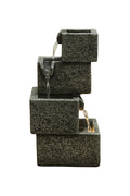 Concrete Crates Fountain With  Warm White Led Lights HI-LINE GIFT LTD.