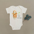 Custom Name Sloth Organic Baby Onesie®