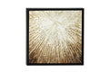 Dark Brown Wood Modern Radial Framed Wall Art