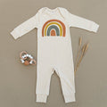 Dark Rainbow Organic Baby Playsuit