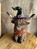 Decorative Large Witch Highland Cow
