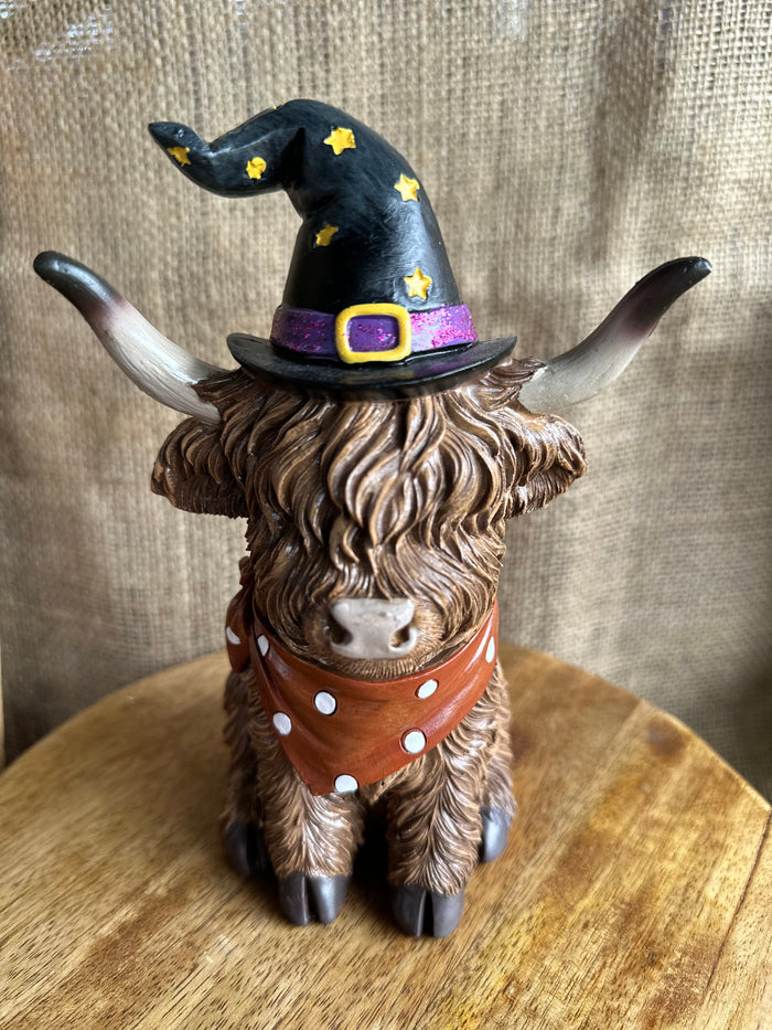 Decorative Large Witch Highland Cow