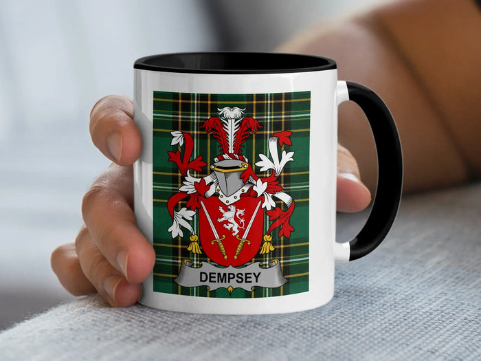 Dempsey Irish National Tartan ceramic accent mug