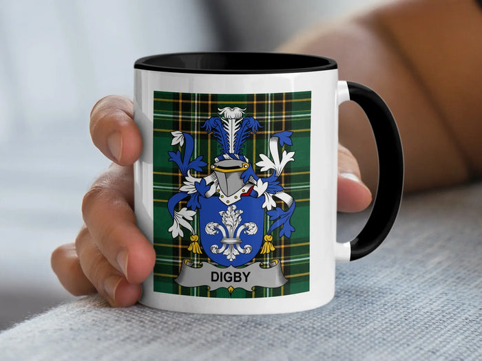 Digby Irish National Tartan ceramic accent mug