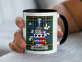 Dodwell Irish family crest black accent mug