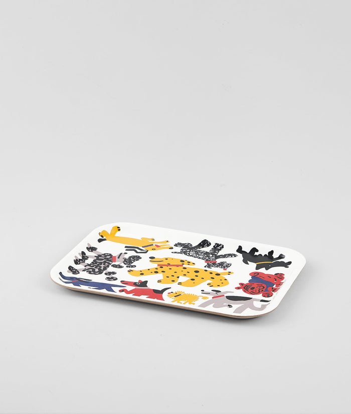 Dogs Small Rectangle Serving Tray