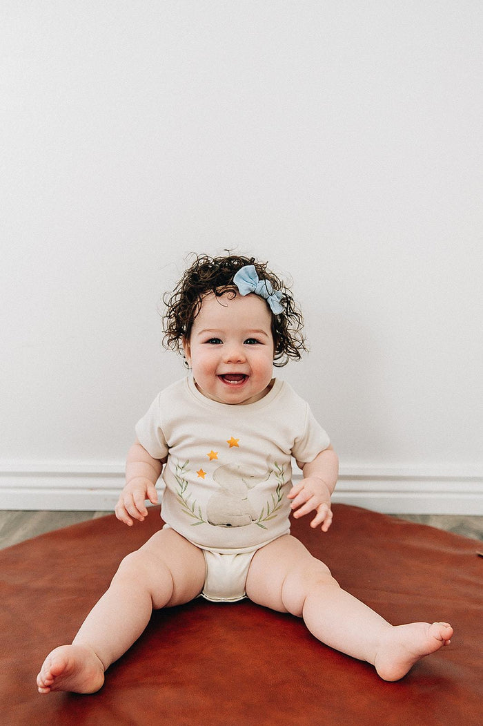 Elephant Organic Baby Onesie