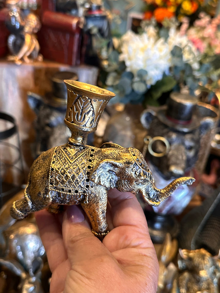 Elephant Taper Candle Holder