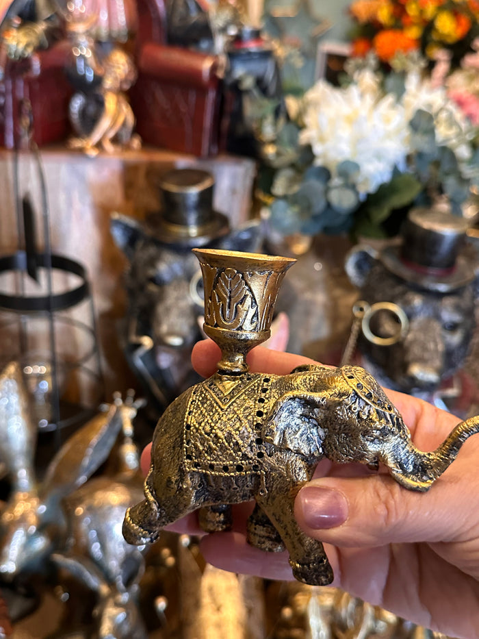 Elephant Taper Candle Holder