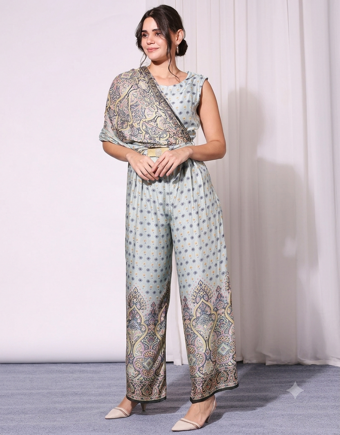 Ethnic Pastel Jumpsuit