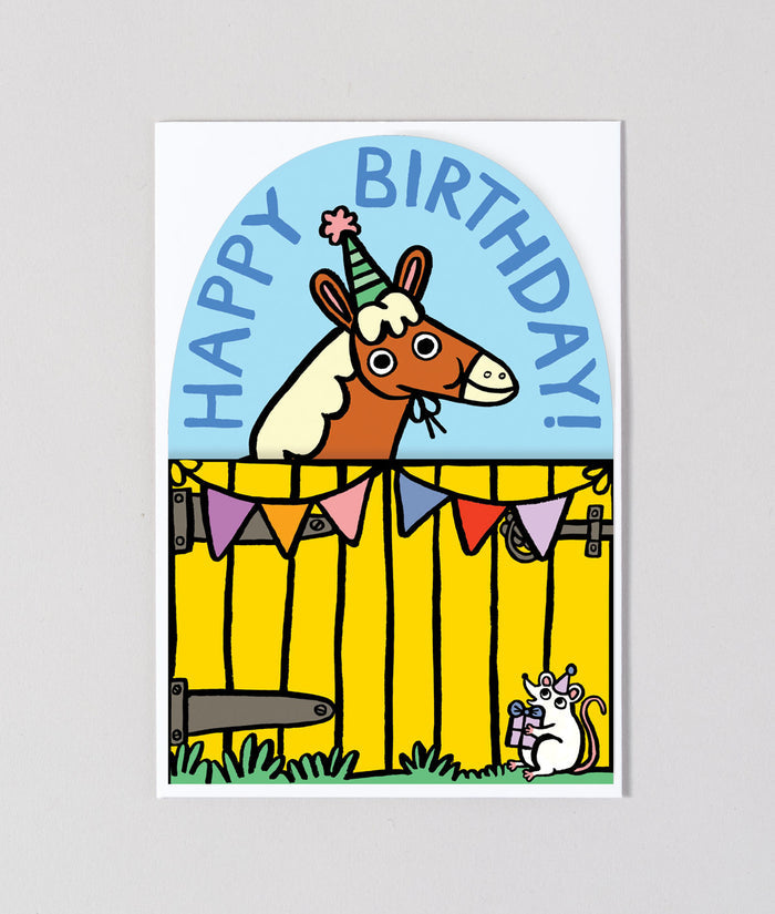 Farmyard Birthday Kids Fold Out Card