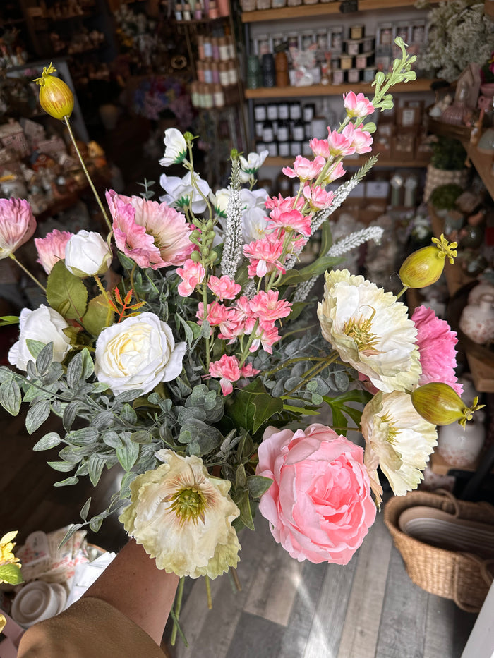 Faux Flower Arrangement Poppy