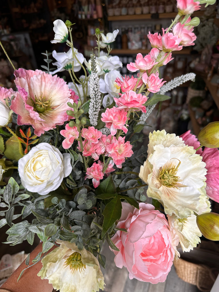 Faux Flower Arrangement Poppy