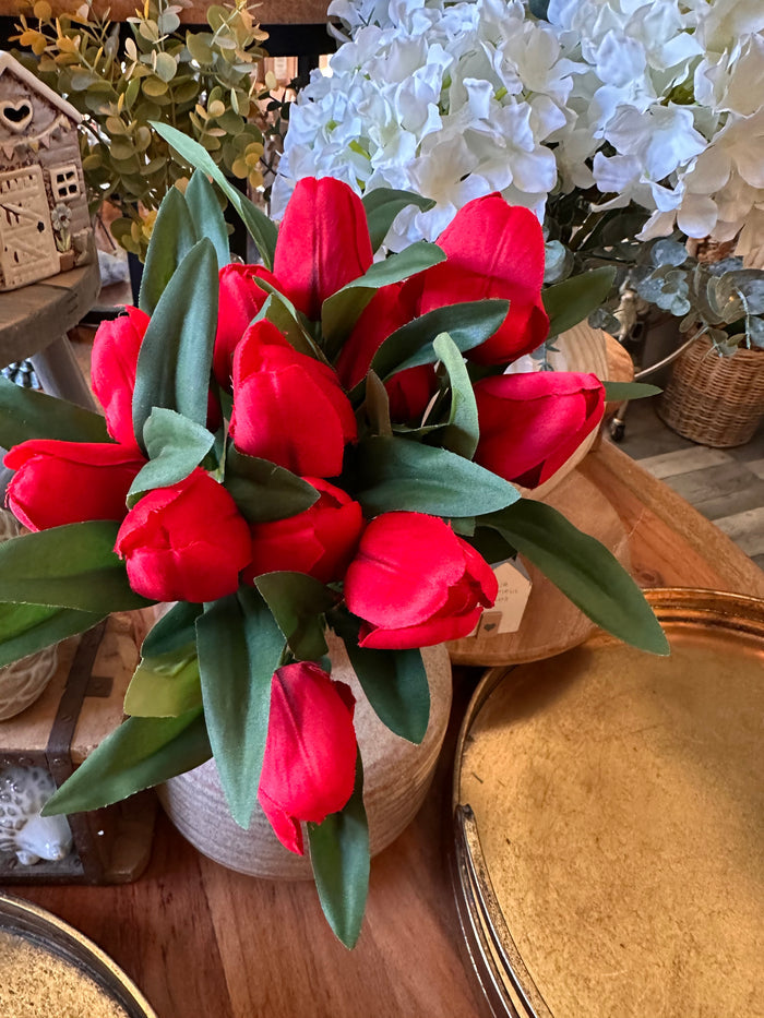 Faux Silk Tulip Bunch | Choice of Colours