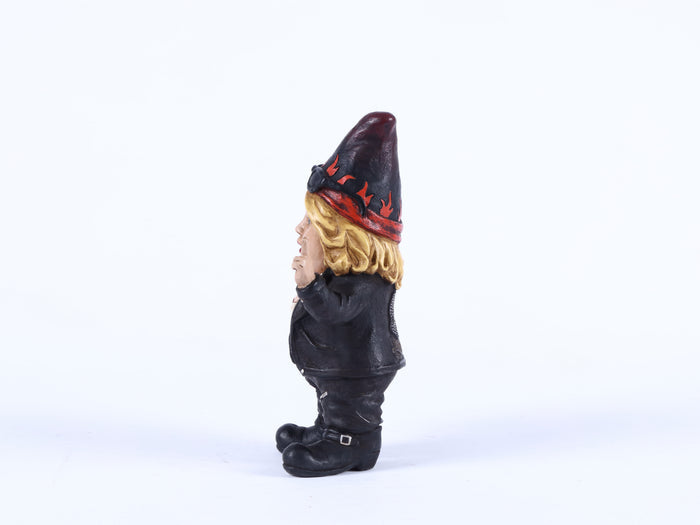 Female Biker Gnome With Helmet HI-LINE GIFT LTD.