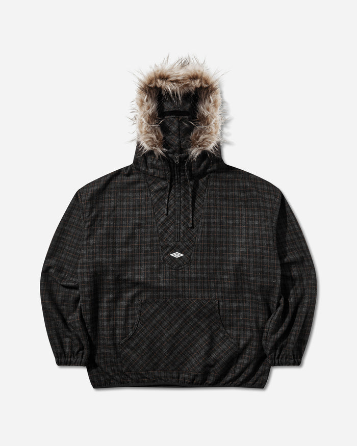 Umbro Flannel Fur Anorak Dark Brown Coats and Jackets Jackets UBMW0650FA433 BRW0003