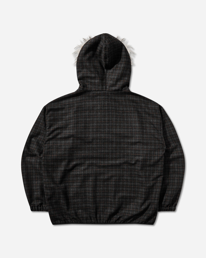 Umbro Flannel Fur Anorak Dark Brown Coats and Jackets Jackets UBMW0650FA433 BRW0003