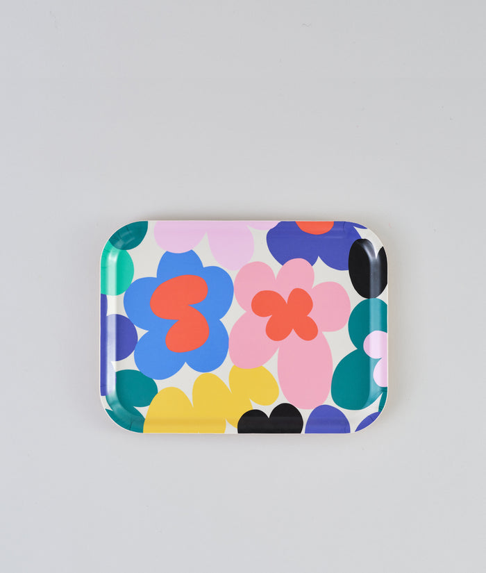 Floral Burst Small Rectangle Serving Tray
