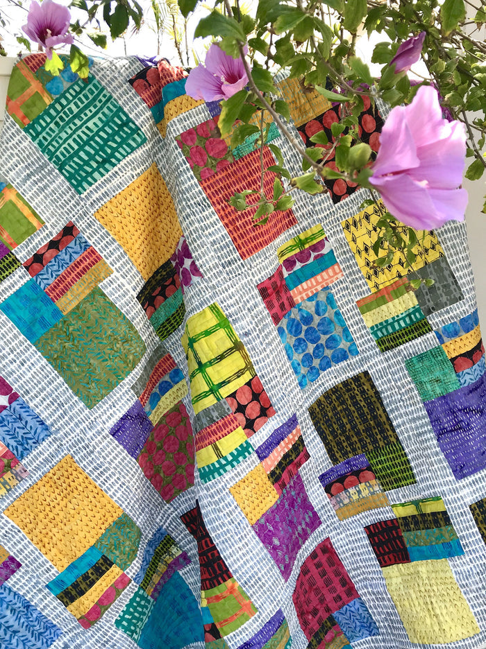 Flower Stalls Quilt Pattern by Natalie Barnes of Beyond the Reef - BTR035 - Multi sizes