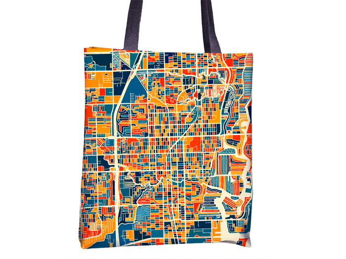 Fort Lauderdale Map Tote Bag - Fort Lauderdale Map Tote Bag 15x15