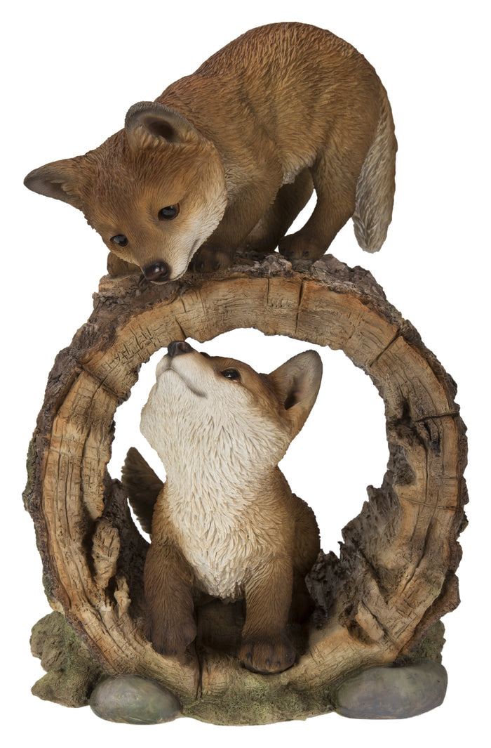 Fox Pups Playing HI-LINE GIFT LTD.