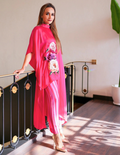 Fuchsia Bloom Kaftan Set