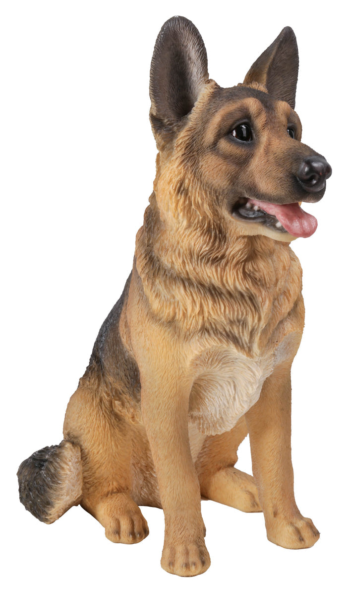 German Shepherd Sitting Statue HI-LINE GIFT LTD.