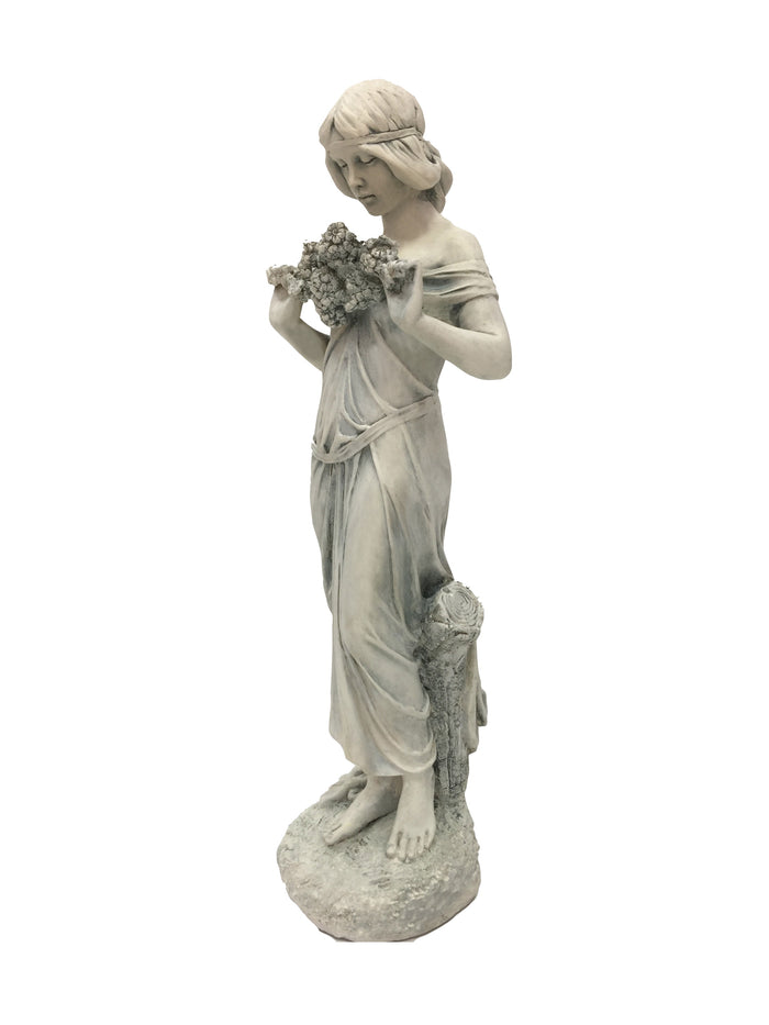 Girl With Flowers Statue HI-LINE GIFT LTD.