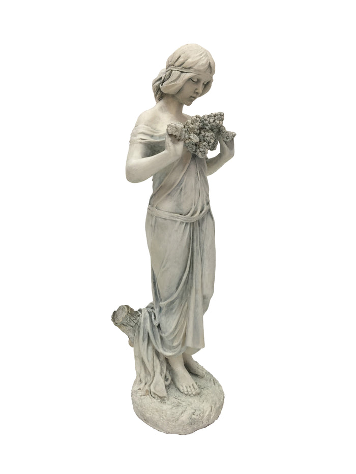Girl With Flowers Statue HI-LINE GIFT LTD.
