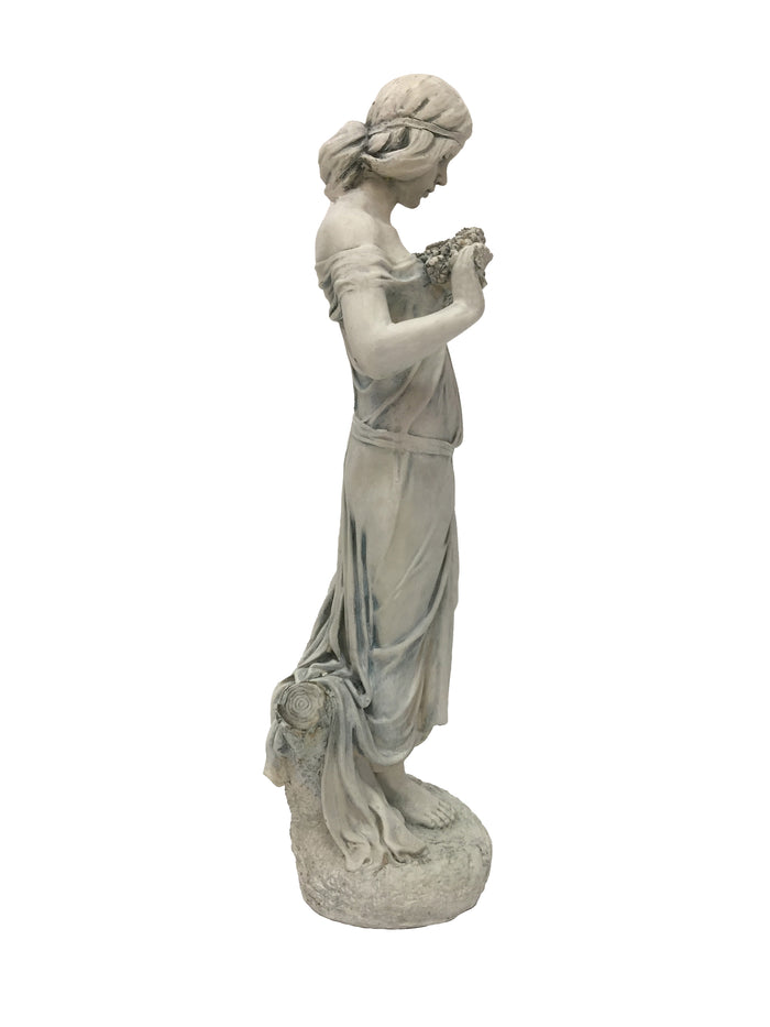 Girl With Flowers Statue HI-LINE GIFT LTD.