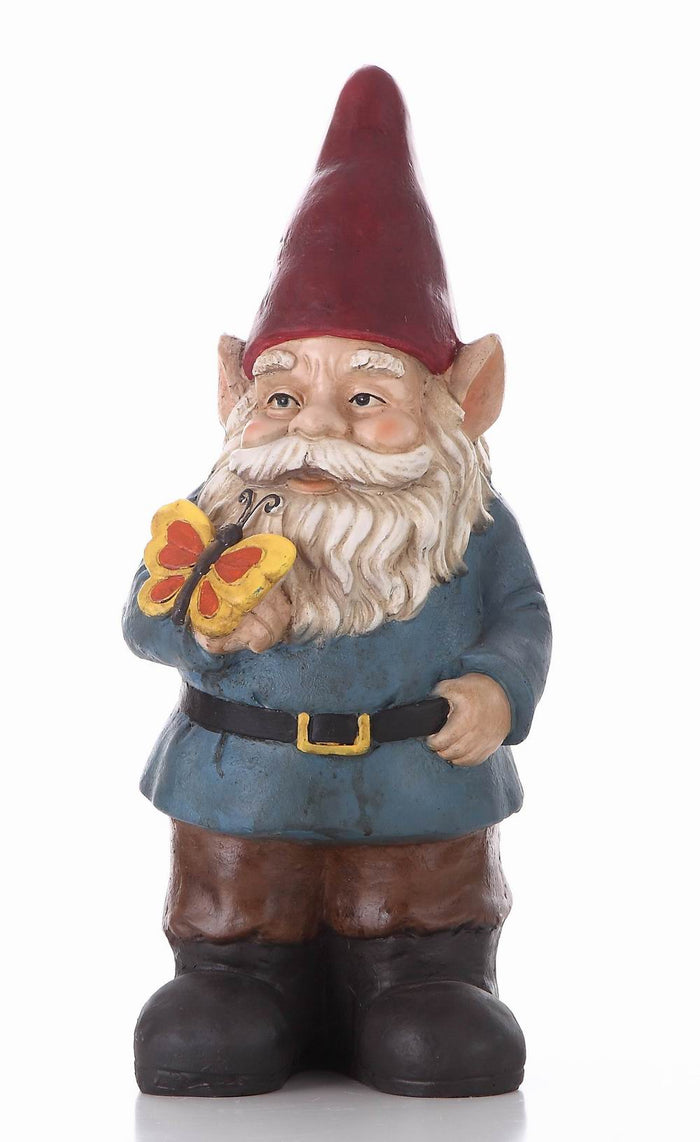 Gnome Flying a butterfly HI-LINE GIFT LTD.