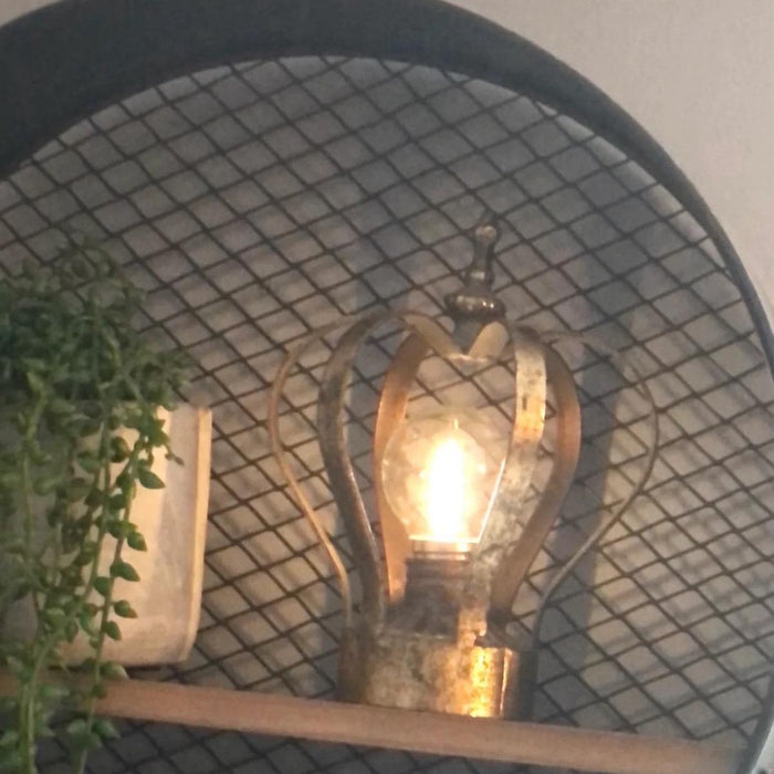 Gold Metal  Crown Light