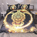 Golden Tortoise Duvet Bohemian Bedding Set