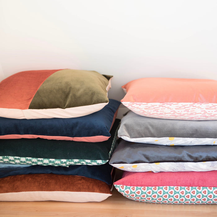 Gray Velvet Pillow Cover