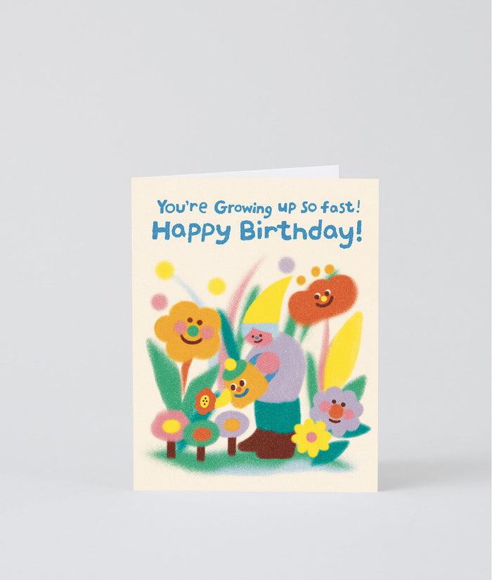 Growing Up Fast Birthday Kids Card